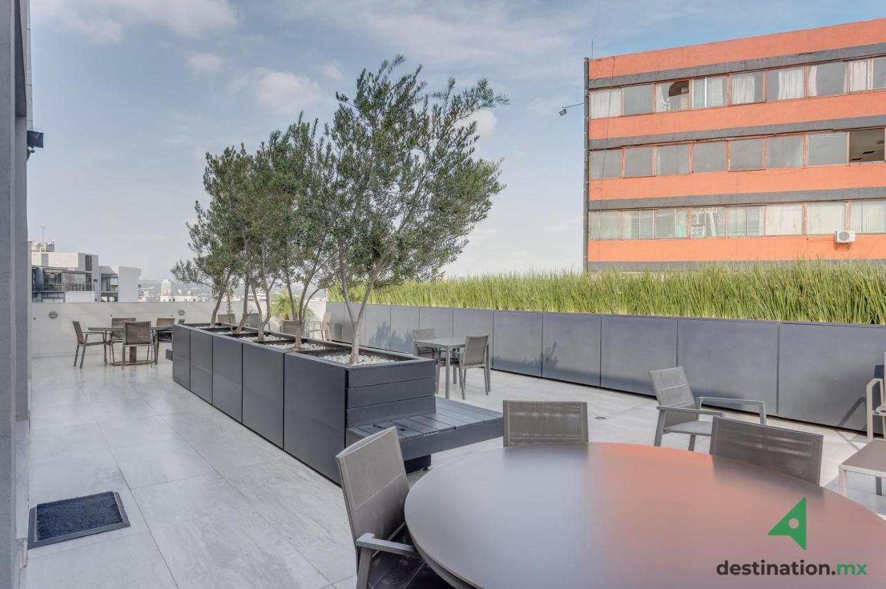 Private Balcony Infinity Pool & Rooftop In La Roma - Queretaro Appartement *