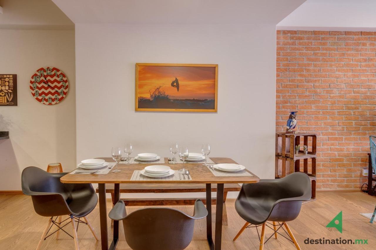 Private Balcony Infinity Pool & Rooftop In La Roma - Queretaro Appartement *